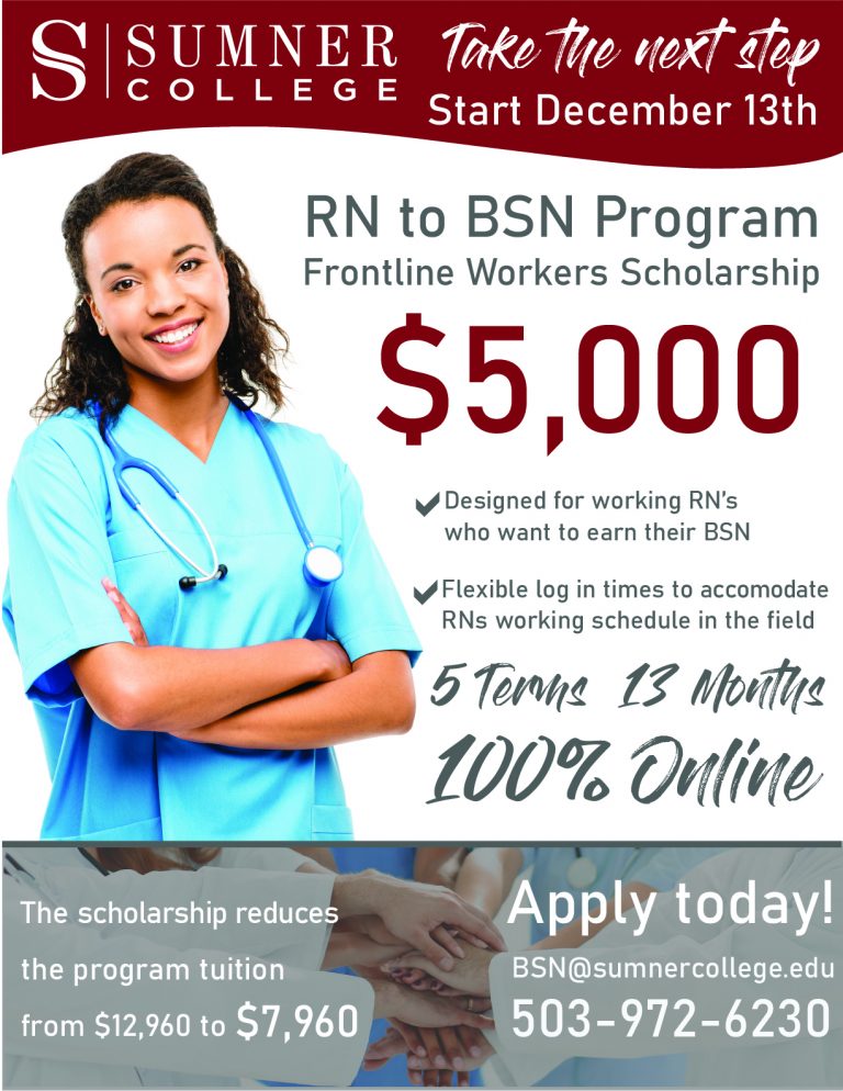 5,000 Frontline Workers Scholarship Offered for RN to BSN Program