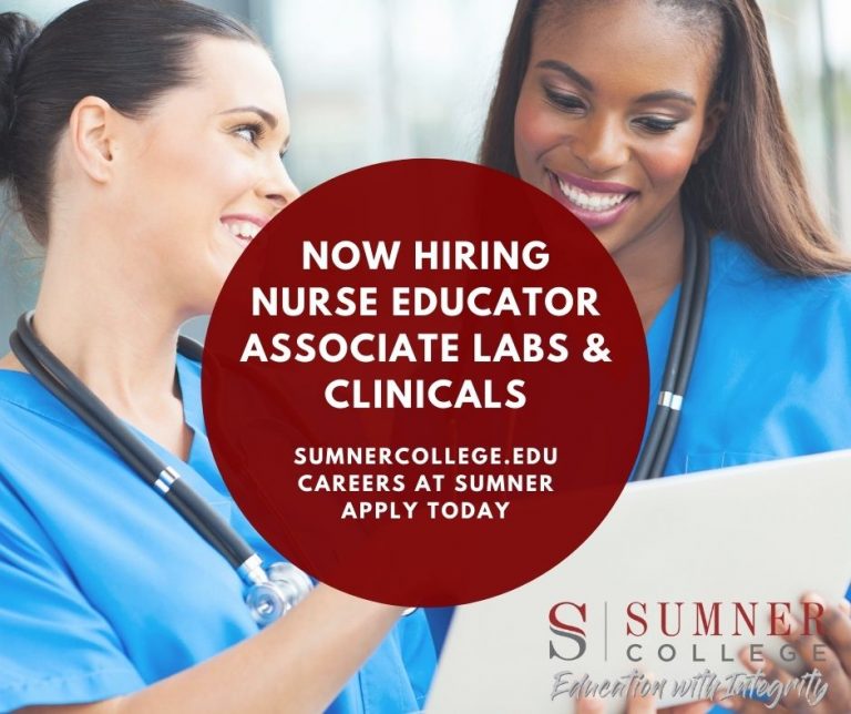Now Hiring! Nurse Educator Associate Labs & Clinicals